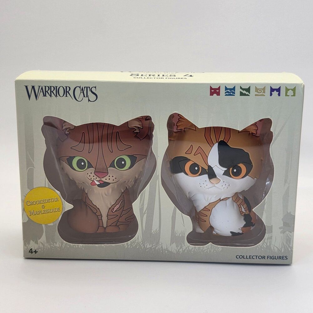 Warrior cats crokedstar and mapleshade series 4 collector figures